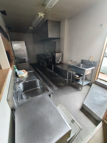 城東１丁目　住居付き店舗の内装|１階厨房