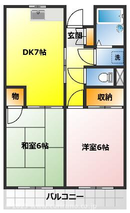 ビィラヤマダの間取り