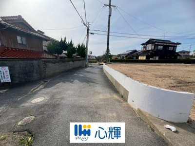 【前面道路含む現地写真】 | 宇部市亀浦２丁目土地／129坪