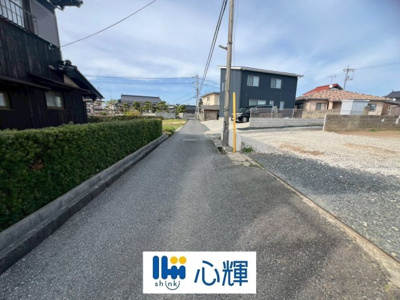 【前面道路含む現地写真】 | 宇部市亀浦２丁目土地／129坪