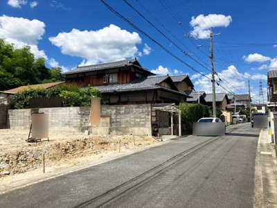 【前面道路含む現地写真】 | 大枝西新林町一丁目 建築条件付 売土地