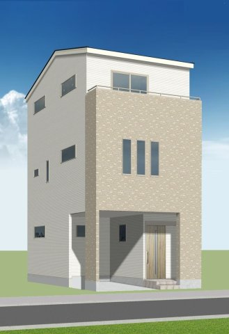 【建築条件付き土地】グラッド・タウン野崎１丁目の外観|■省エネ基準適合住宅、耐震等級３のお家です♪♪ 
■外観イメージのデザインから、お客様にてデザイン可能ですよ♪♪