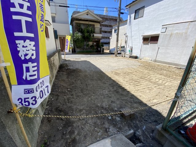 【建築条件付き土地】グラッド・タウン野崎１丁目の前面道路含む現地写真|■お家の裏も抜けてて、日中、日当たり良いですよ♪♪
