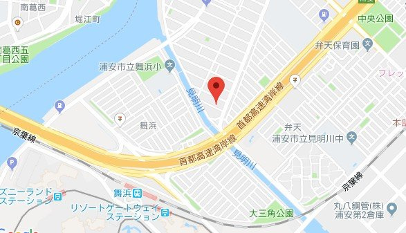 パレット舞浜の地図
