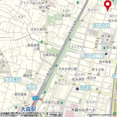 ジェイパーク南大井の地図