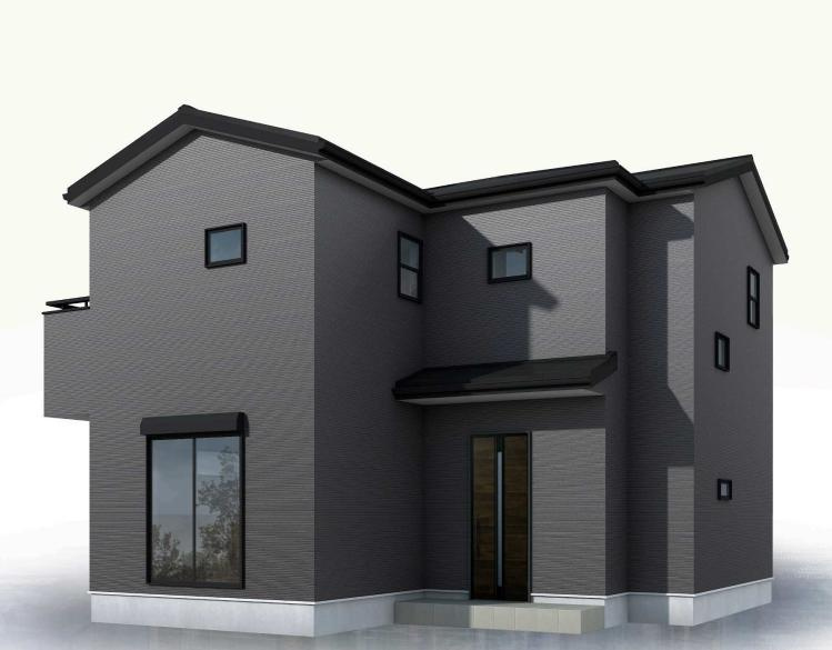 鉾田市上釜1期　新築戸建の外観パース|今から見たいも大歓迎！お気軽にお問い合わせください☆彡