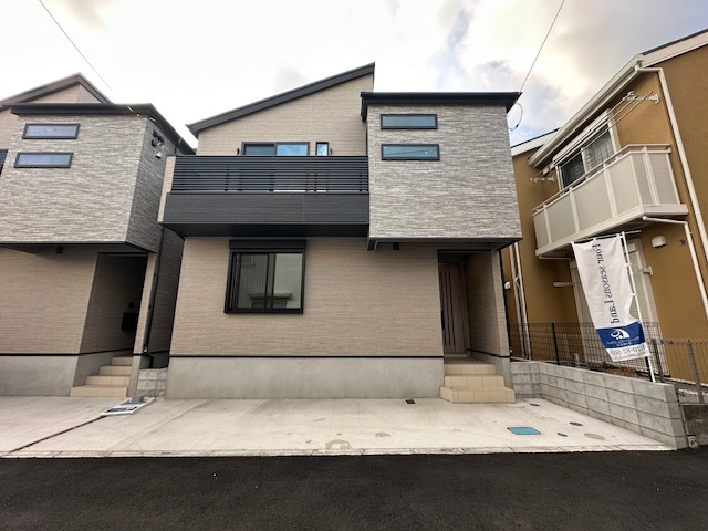 茅ヶ崎市矢畑　　新築戸建　　全２棟の外観|現地外観