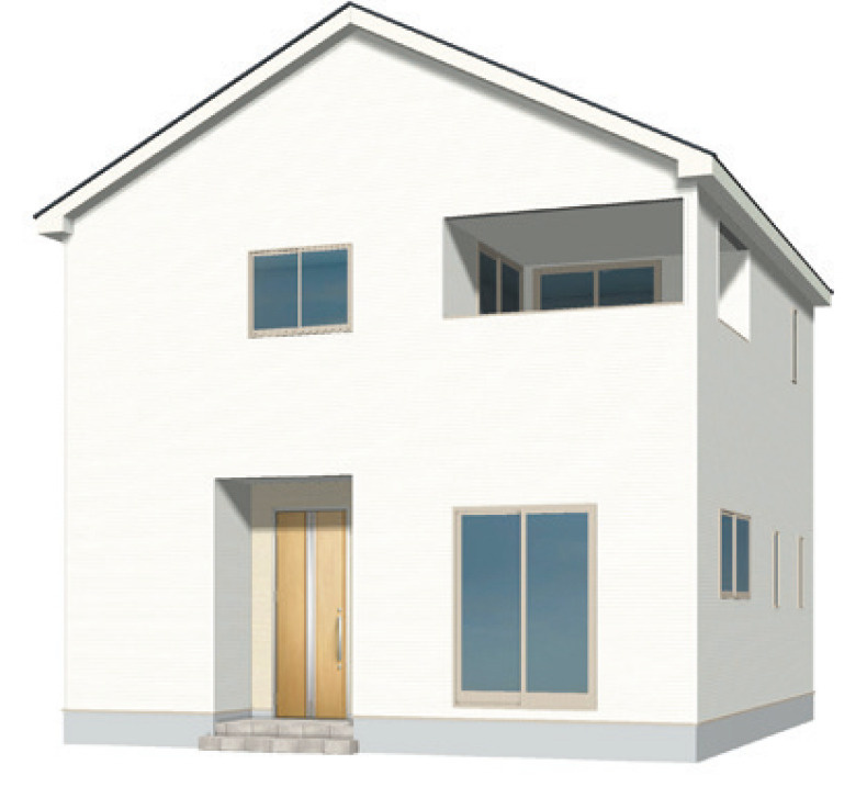 CG南城市佐敷仲伊保第4-1号棟の外観パース|外観のイメージ図となります。