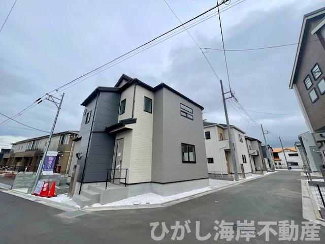 平塚市纒　新築戸建　全10棟の前面道路含む現地写真|前面道路