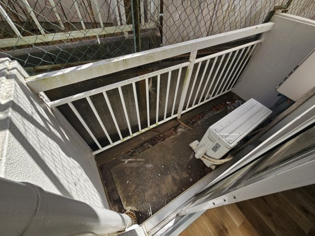 オレンジマンションのバルコニー