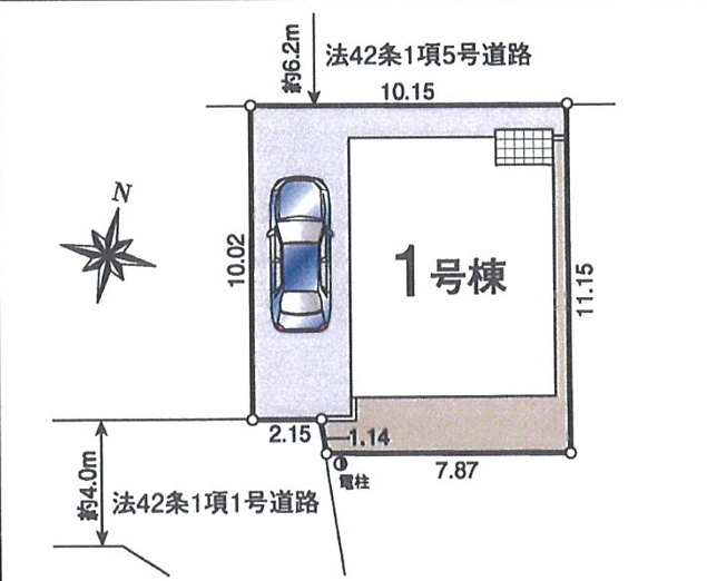 仲介手数料　CRADLE GARDEN 入間市鍵山第7　新築戸建　全１棟の区画図
