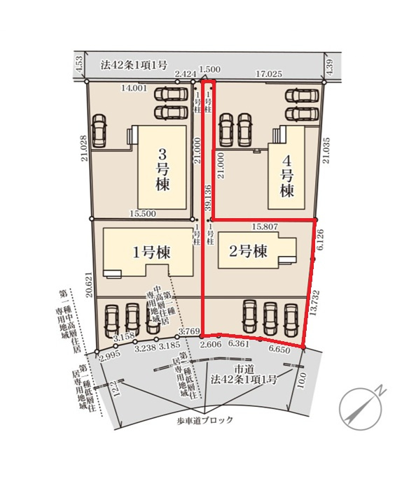 リーブルガーデン  小美玉市小川　第1　2の区画図|内覧、気になる他の物件と合わせての現地ご案内も可能です。HPから、またお電話でも、お気軽にお問い合わせください。