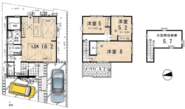 【間取り】 | S41240-2号地第三錦林