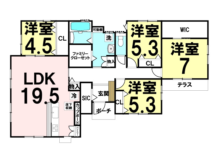 新築戸建　相田6丁目の間取り