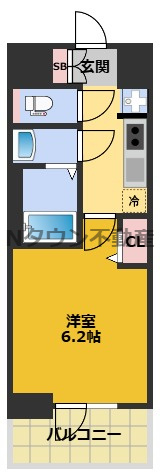 【間取り】 | プレサンス千種駅前レガート | 間取りです。