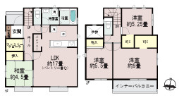 仲介手数料不要　ハートフルタウン菊陽町原水全3棟【菊陽北小・菊陽中】の間取り