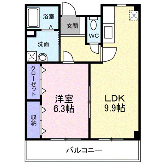 【間取り】 | アルモニ―綾園