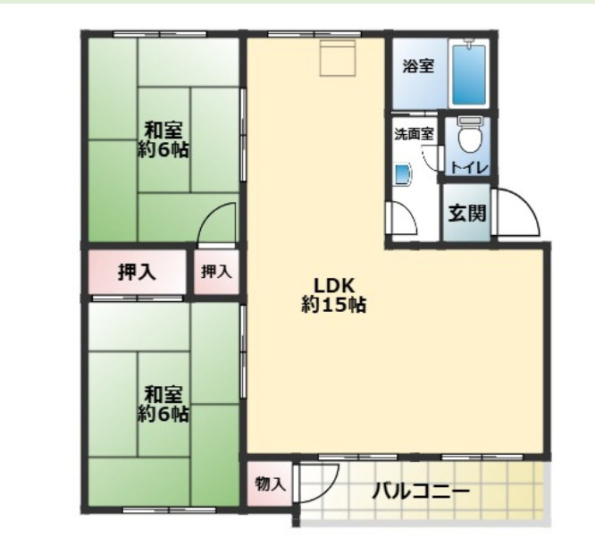 明舞13団地46号棟の間取り