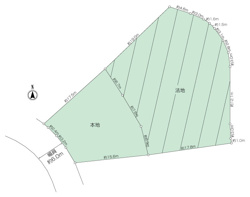 長沢３丁目　古家付土地の画像