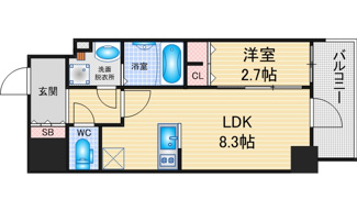 【間取り】 | ルネフラッツ庄内通駅前 | 略図の為、現状優先