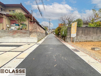 【前面道路含む現地写真】 | 宇治市木幡御蔵山　2区画　I号地　建築条件付き