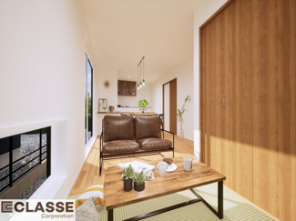 【完成予想図】 | 宇治市木幡御蔵山　2区画　I号地　建築条件付き | 人気の和モダンやホテルライクのテイストを基調に、家具・照明を組み合わせて、暮らしがより具体的にイメージできるご提案をしています。