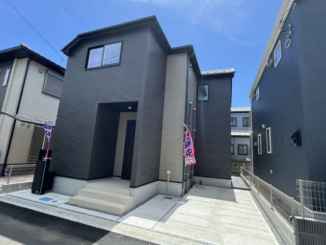 柏市常盤台新築戸建【柏第八小学校：10分】の外観|2号棟外観・完成済み内覧可能です！