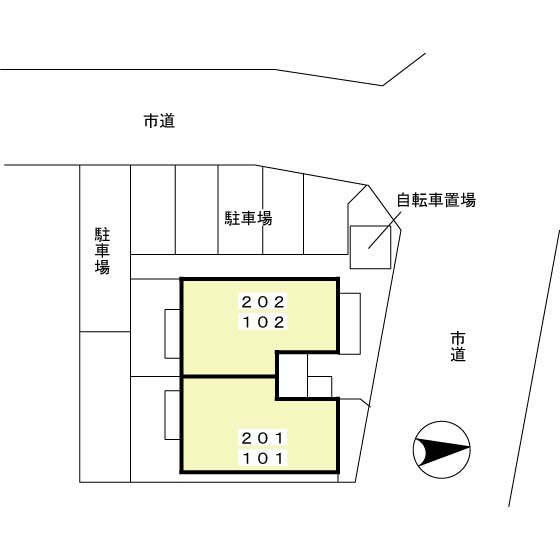 ウィルモア２１Ｃの駐車場