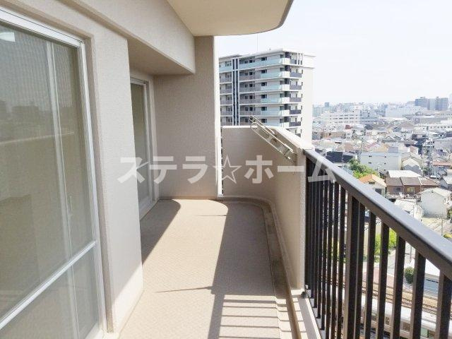 加島駅前アーバンコンフォートのバルコニー|広々としたバルコニーです