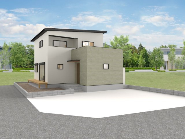 【外観パース】 | 【NEXT-STEP HOME】＼＼残り3区画／／◆ネクスタウン山田YUTAKA◆6号地 | ◆『小上がりのある家』◆「妥協しない」定額制注文住宅のおすすめプランです◆