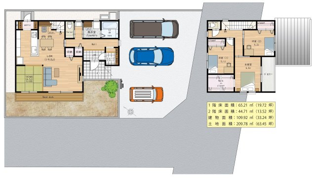 【参考プラン】 | 【NEXT-STEP HOME】＼＼残り3区画／／◆ネクスタウン山田YUTAKA◆6号地 | ◆『小上がりのある家』◆「妥協しない」定額制注文住宅のおすすめプランです◆