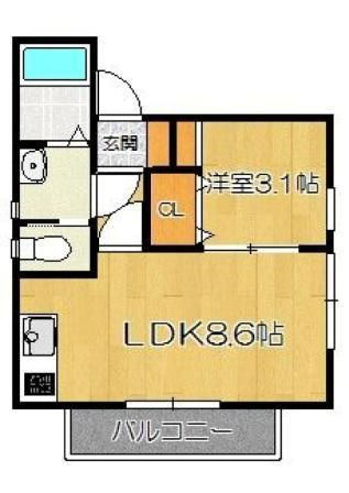 ステラ香椎の間取り