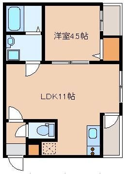 博多小町Ⅱの間取り