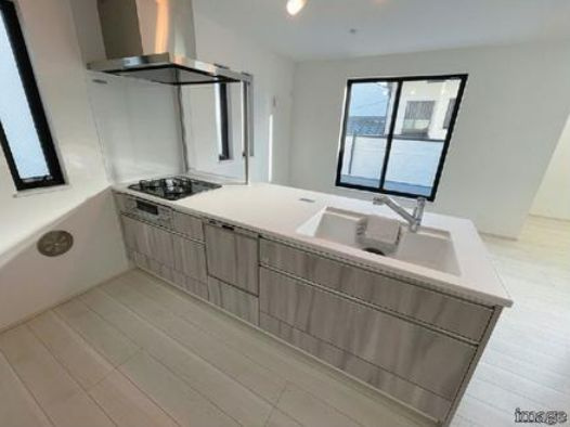 藤沢市善行1丁目新築戸建て　1号棟のキッチン|キッチン施工例