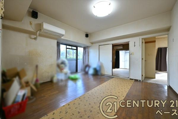 朝日プラザシティ南大和イーストウイングＡ棟の居間・リビング|■現地撮影写真■