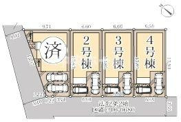 【区画図】 | 江戸川区江戸川1丁目新築分譲住宅 | 【区画図】南西道路！