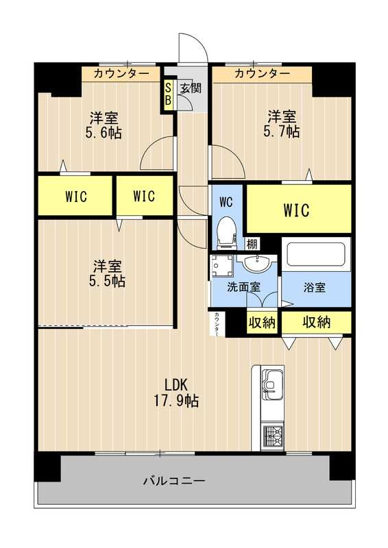 LIBTH光の森の間取り