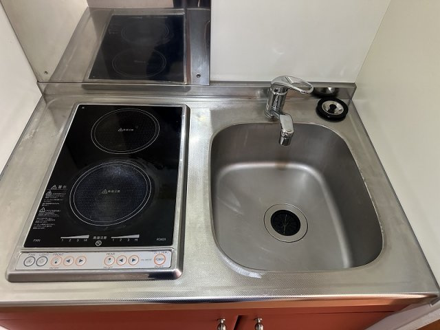 レオパレススミレのキッチン|キッチン混合水栓設置済みです