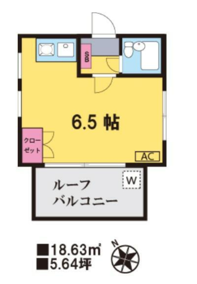ピュアハウス大和田の間取り|※反転タイプです