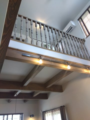 【建売】八戸市湊高台3丁目の内装|吹き抜け２階部分