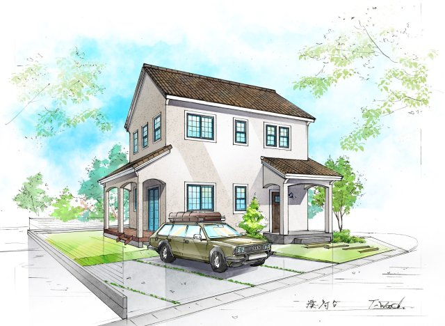 【建売】八戸市湊高台3丁目の完成予想図