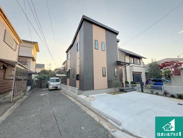 高石市高師浜　新築一戸建ての外観|お客様に長く安心して住んでいだだける事にこだわった家づくり！住んでからのアフターサービスにもしっかりと取り組んでいます！