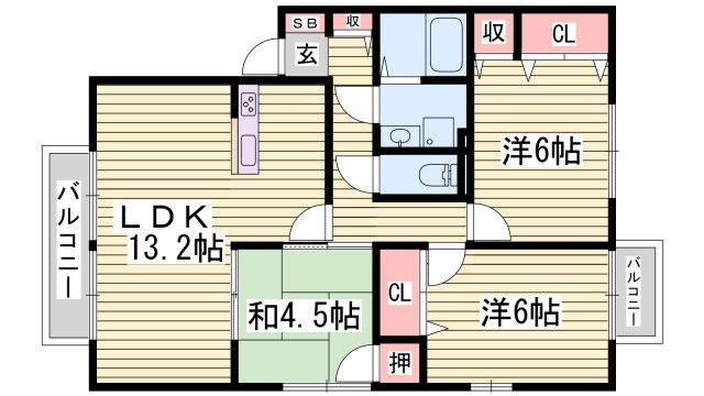 ウィンディ中村Aの間取り
