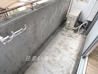 広島市安佐北区口田４丁目の賃貸マンションのバルコニー