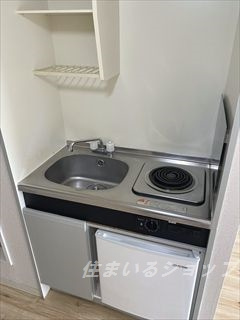 広島市安佐北区口田４丁目の賃貸マンションのキッチン|１口コンロ付き