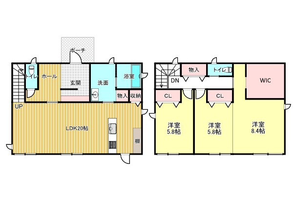 中古住宅　正木町須賀小松の間取り