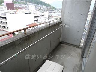 広島市安佐北区口田４丁目の賃貸マンションのバルコニー