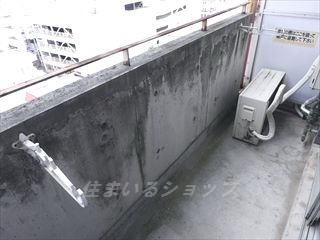 広島市安佐北区口田４丁目の賃貸マンションのバルコニー