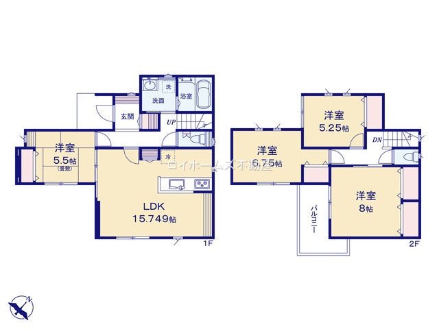 【間取り】 | 江南市宮後町砂場東385『仲介料無料』新築戸建て | 7号棟