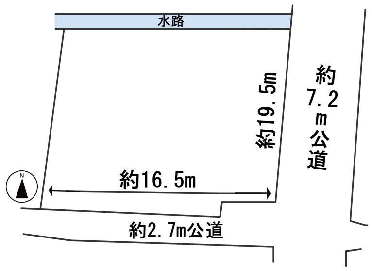６５２０４　岐阜市六条東１丁目土地の区画図